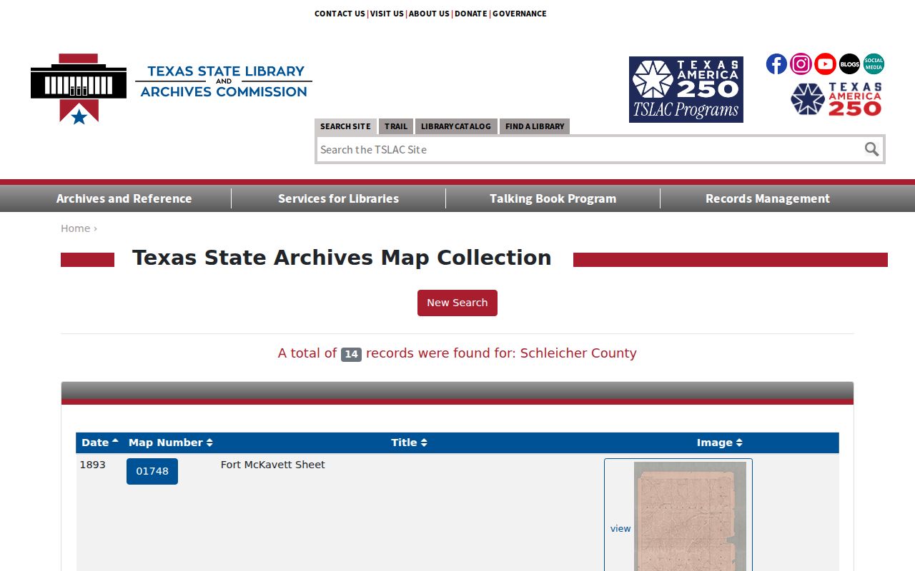 Texas State Archives maps for historical Eldorado criminal record context