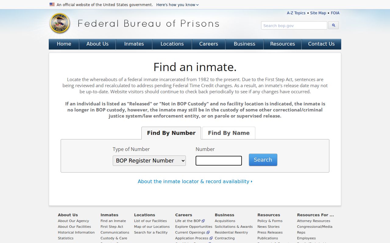Federal custody locator in a Schleicher County arrest history search