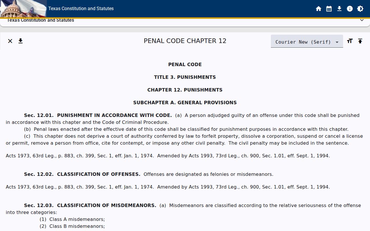 Texas penalty ranges for Schleicher County criminal court cases